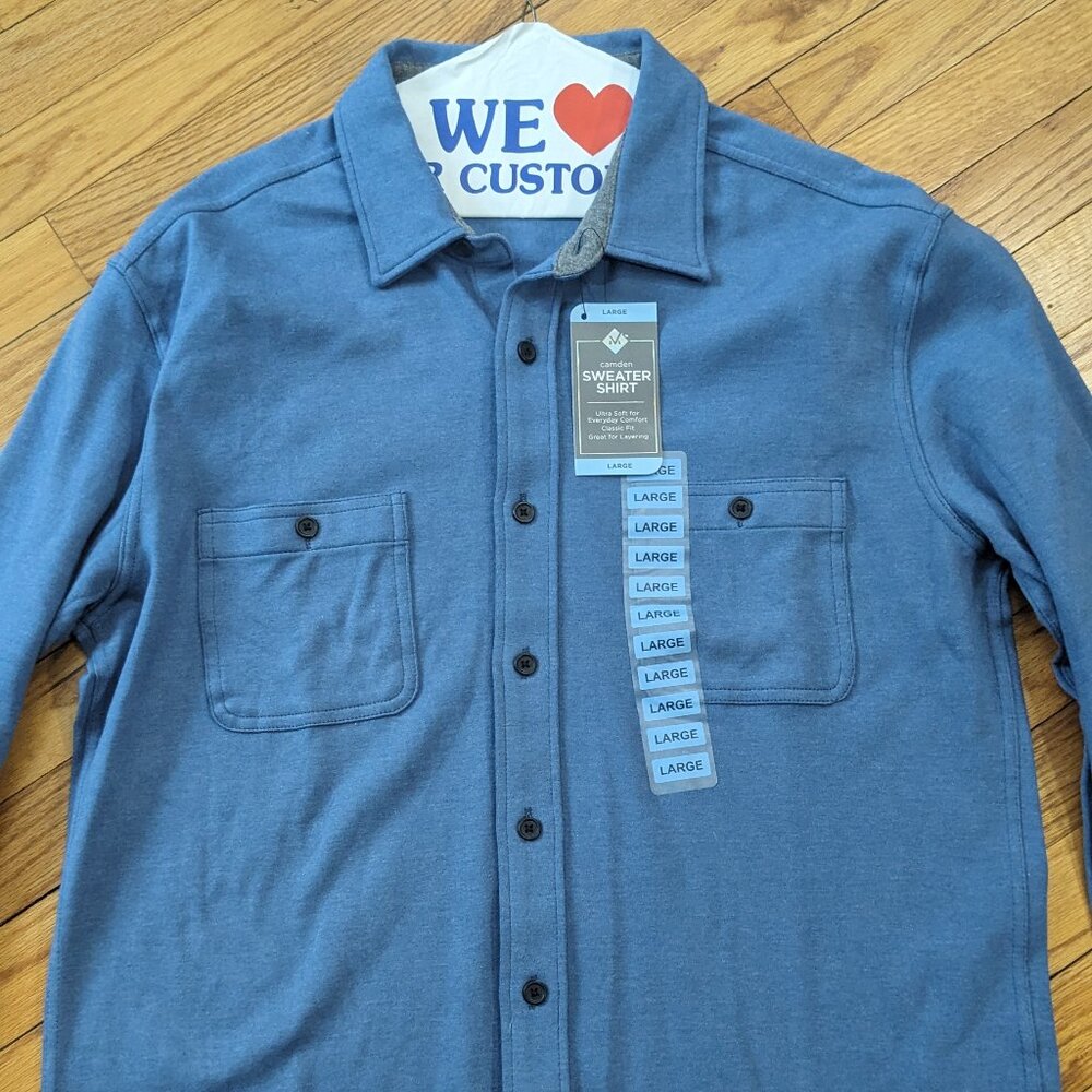 NWT Ultra Soft Button Down Sweater Shirt
